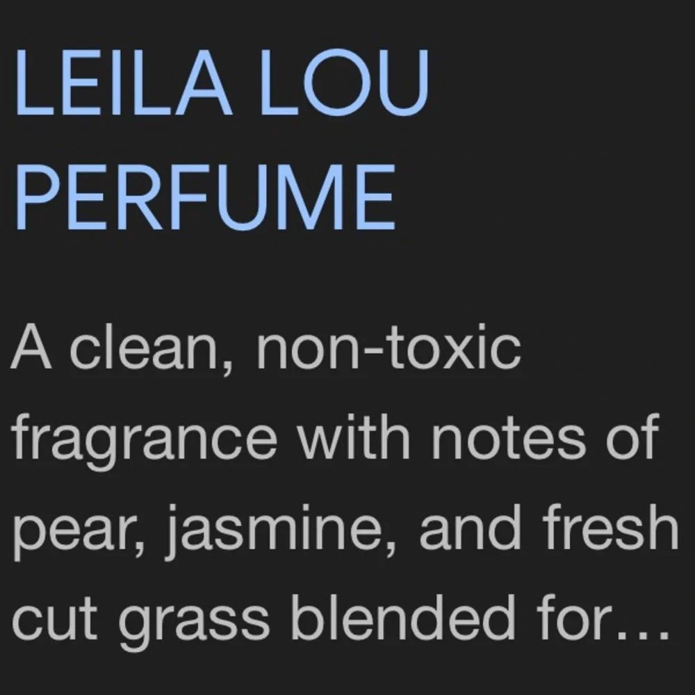 LEILA LOU by ROSIE JANE AN INTOXICATING FRAGRANCE THAT IS GIRL POWERED NIB NWT